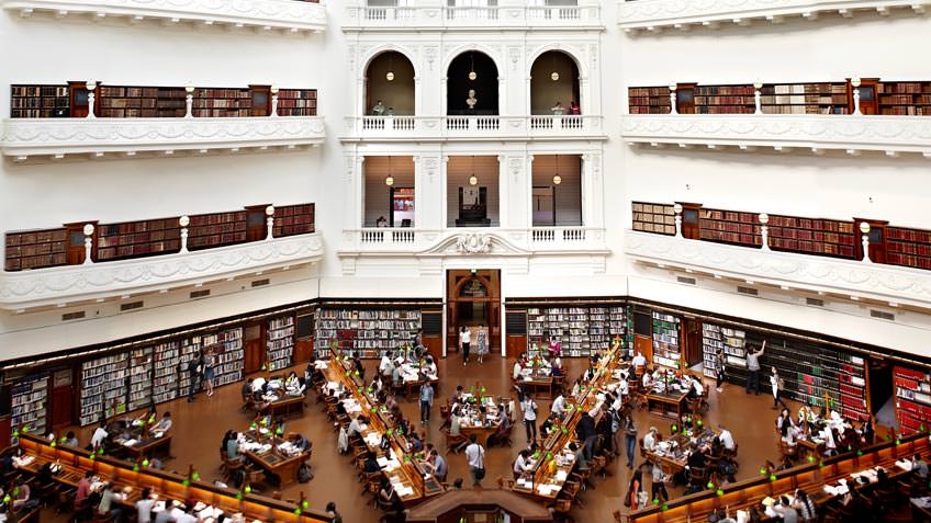 Interior view of the LaTrobe Reading Room